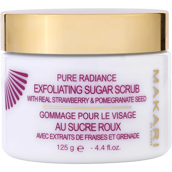 Makari Pure Radiance Exfoliating Sugar Scrub W/Real Strawberry & Pomegranate Seed 3 Makari Pure Radiance Exfoliating Sugar Scrub W/Real Strawberry & Pomegranate Seed